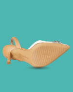 The Drop Women’s Klara Clean Pointed Toe Heels Clear - Image 5