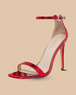 Stylish Square Open Toe Ankle Strap Stiletto Heels for Women