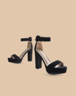 DREAM PAIRS Women's Platform Heel Sandals – Open Toe Ankle Strap Wedding & Party Dress Shoes - Image 3