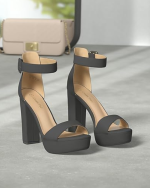 DREAM PAIRS Women's Platform Heel Sandals – Open Toe Ankle Strap Wedding & Party Dress Shoes - Image 5