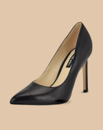 Nine West Women’s Tatiana Pointed-Toe Leather Pumps