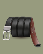 Men’s Reversible Leather Belt – Adjustable Cut-to-Fit (1.25”) | 2-in-1 - Image 4