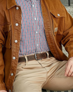 Men’s Belt Full Grain Leather Casual – Handmade with Gift Box 1Pc. - Image 2